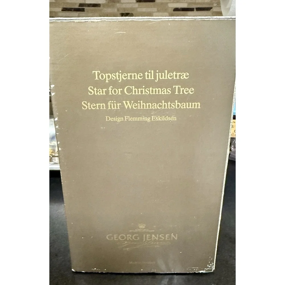 Georg Jensen Medium Gold Top Star - Flemminh Eskildsem In Box